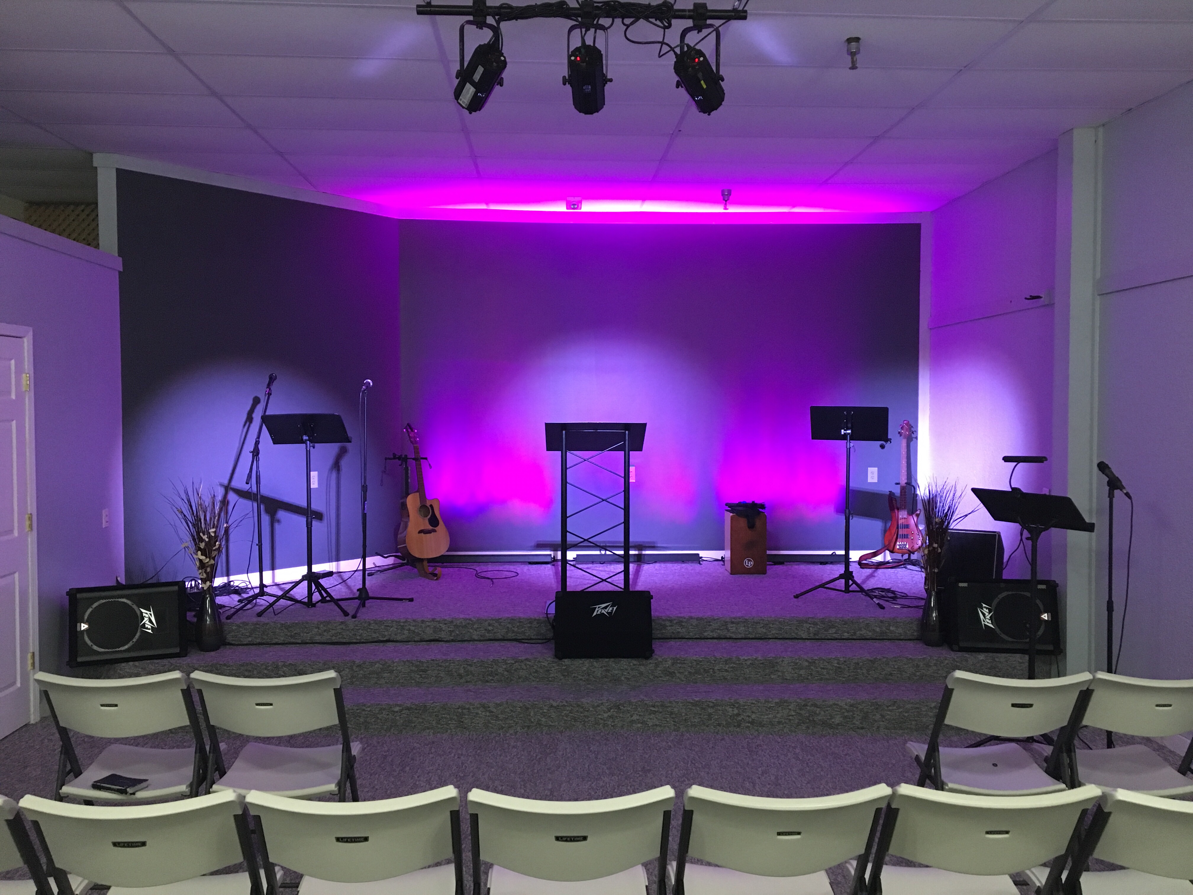 Stage Lighting Installation at Grace Community Church in Berea, Kentucky