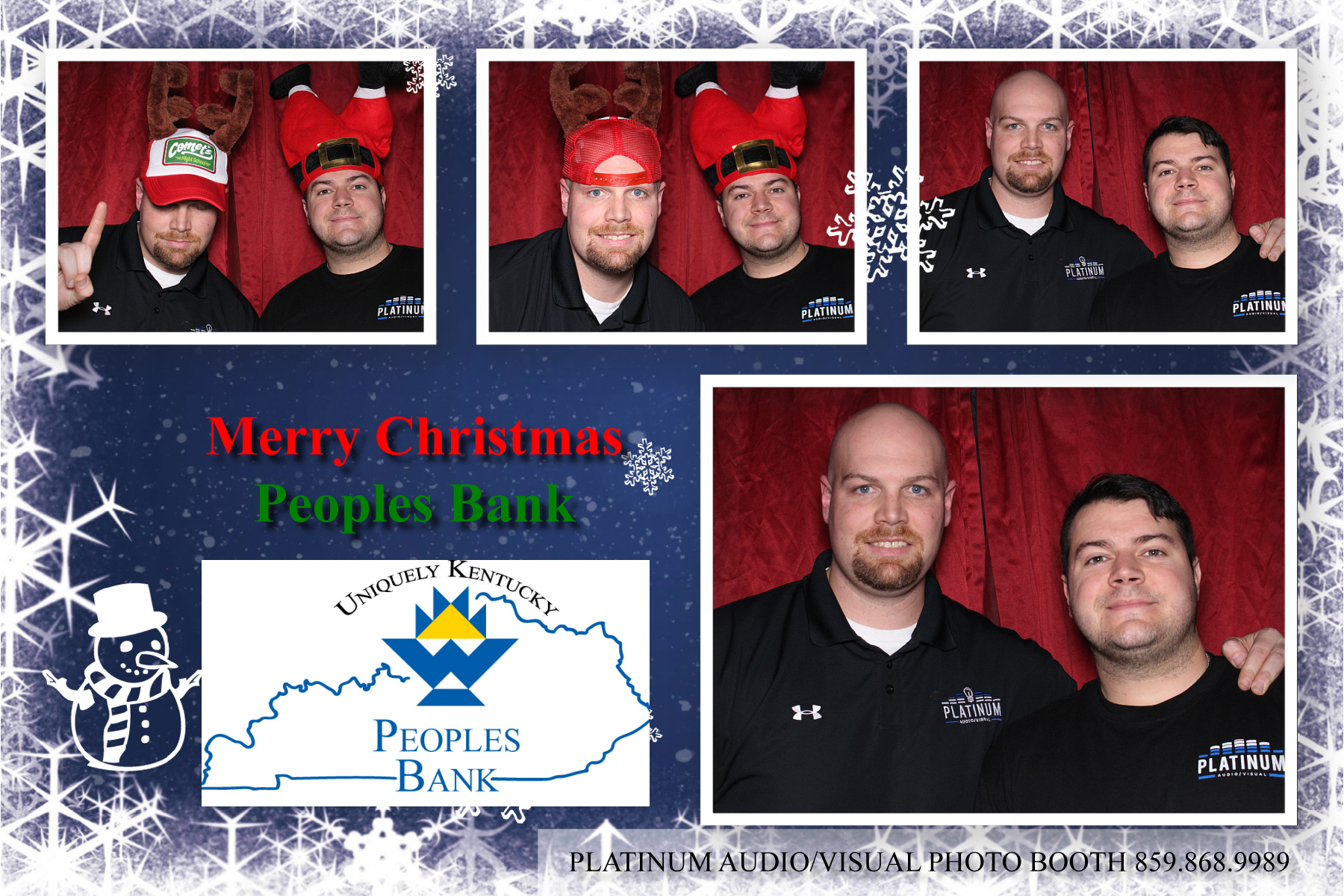 Peoples Bank Christmas Party 2018 Photo Booth Rental